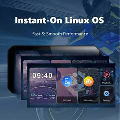 C9 Max Motorcycle Front & Rear Camera with Wireless CarPlay – Aoocci