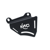 MotoCare black caliper guard installed on Hero XPulse 210 protecting brake caliper