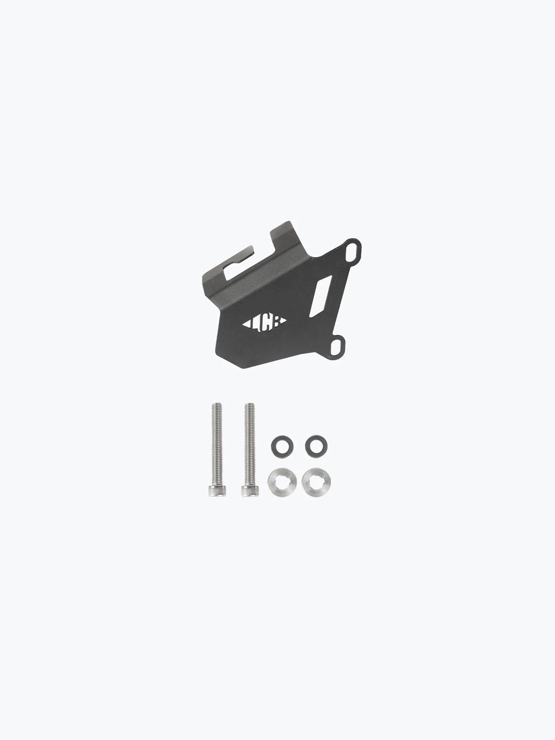 Legundary Custom Raider front disc caliper guard for Hero Xpulse 200 4V black mild steel protector