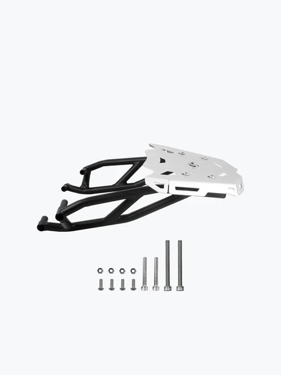 Legundary Custom Gopher Luggage Carrier for TVS Apache RTR 310 Black Mild Steel Rear Rack