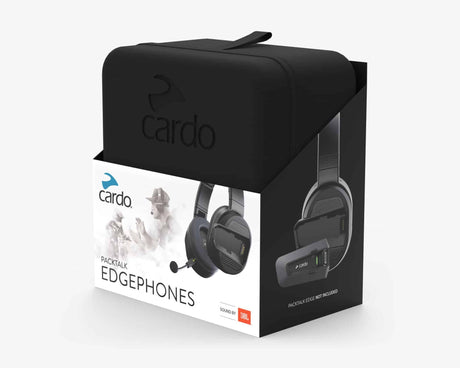 Cardo PACKTALK EDGEPHONES Set of 1 – JBL Motorcycle Training Headset with Magnetic Air Mount

