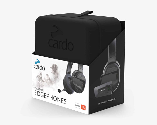 Cardo PACKTALK EDGEPHONES Set of 1 – JBL Motorcycle Training Headset with Magnetic Air Mount

