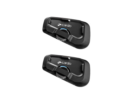 Cardo FREECOM 2X DUO Set of 2 Bluetooth Motorcycle Intercom with JBL Speakers – 2 Rider Communication System