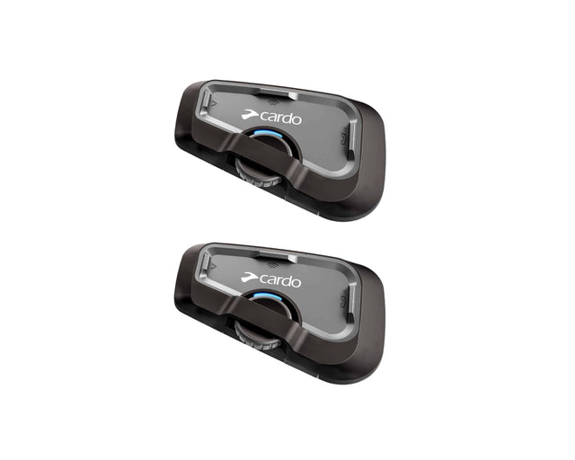 Cardo FREECOM 4X DUO Set of 2 Motorcycle Bluetooth Intercom with JBL 40mm HD Speakers