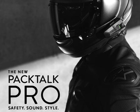Cardo PACKTALK PRO DUO Set of 2 Motorcycle Bluetooth Intercom with JBL 45mm Speakers