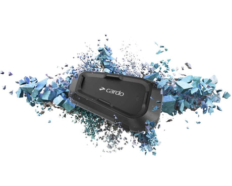 Cardo SPIRIT HD Set of 1 Bluetooth Motorcycle Intercom with 40mm HD Speakers & 600m Range