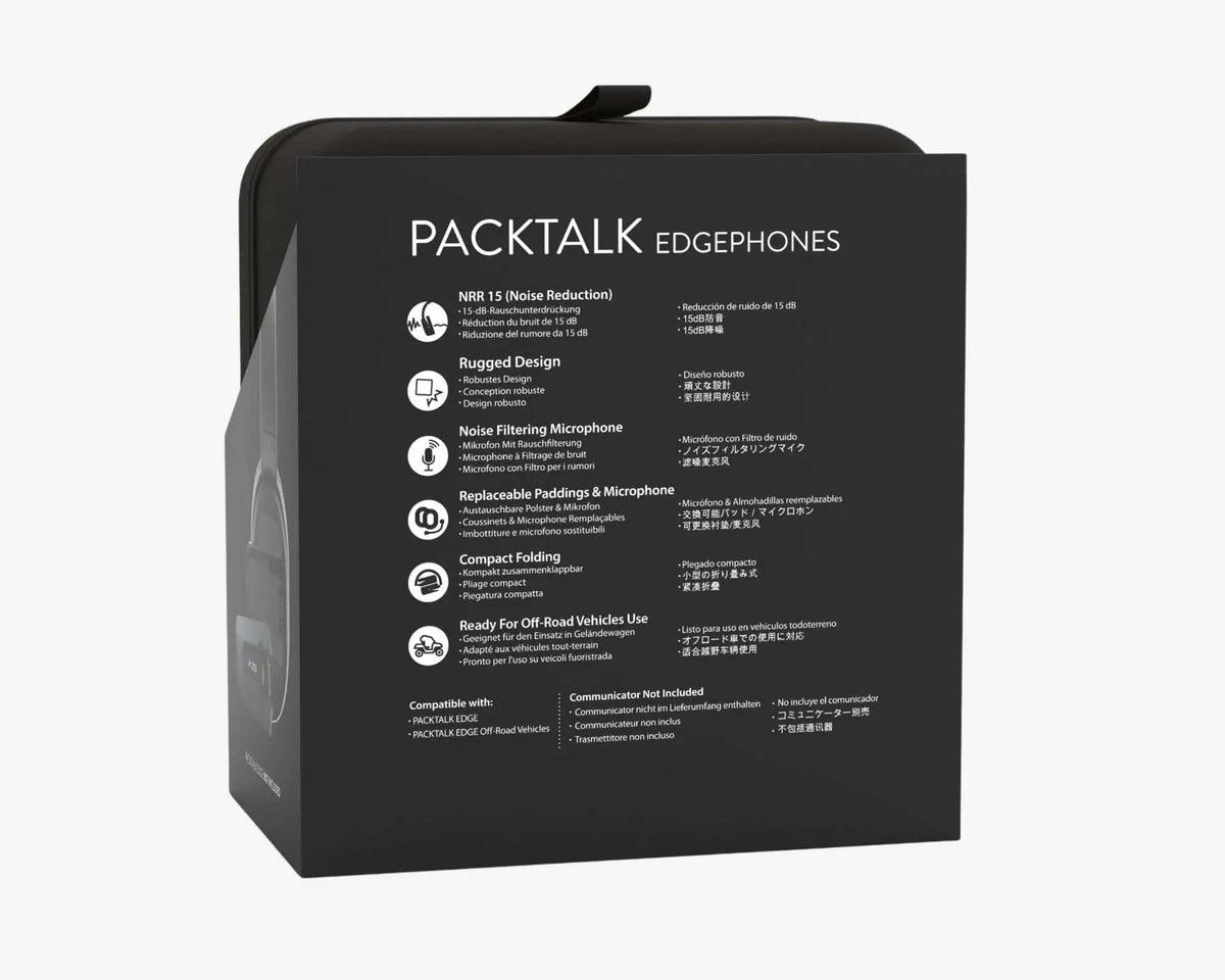Cardo PACKTALK EDGEPHONES Set of 1 – JBL Motorcycle Training Headset with Magnetic Air Mount

