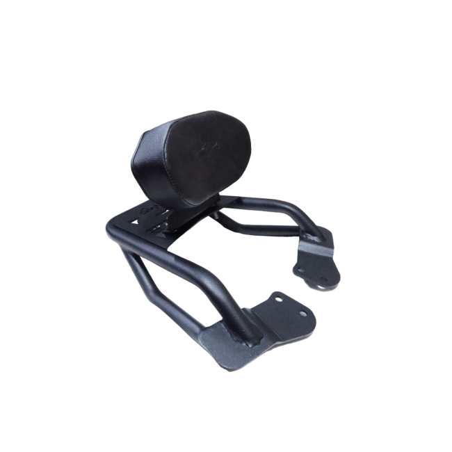 MotoCare carrier with backrest installed on Hero Xtreme 125R motorcycle providing luggage support and passenger comfort
