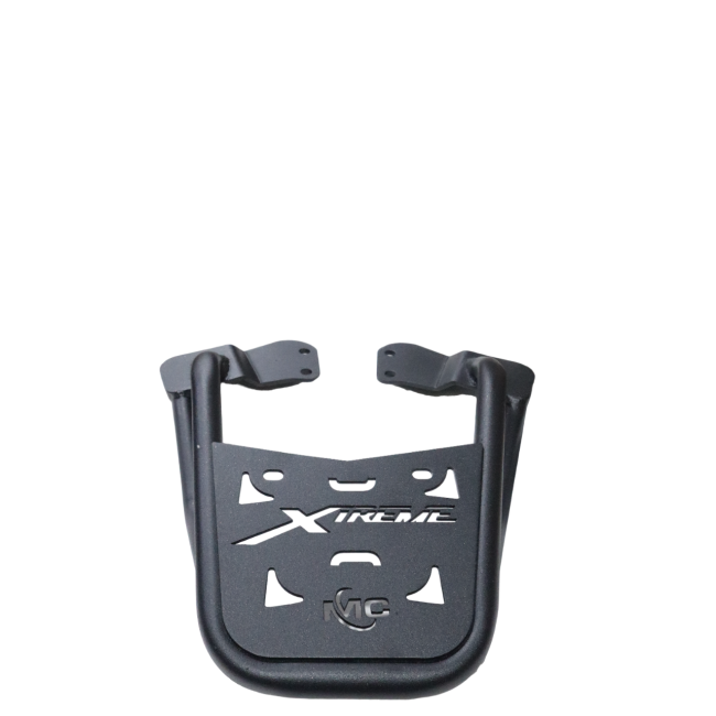 MotoCare carrier with plate installed on Hero Xtreme 125R motorcycle for secure luggage transport and daily use