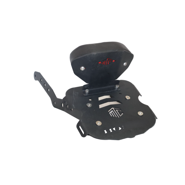 MotoCare CNC carrier with plate and backrest for Honda CB350 RS

