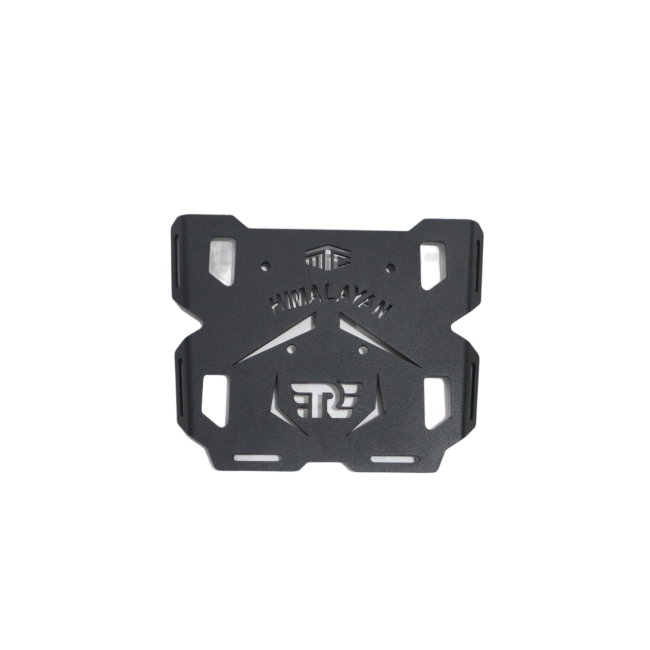 MotoCare small carrier plate Himalayan 411 installed