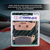 CRANK1 Sintered Front Brake Pads CB183 for Harley Davidson Sportster Iron 883 2009-2013 Motorcycle Brake Pads