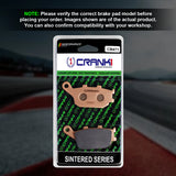 CRANK1 CB471 Sintered Rear Brake Pads for Kawasaki Versys 650 2022 Onwards Motorcycle Brake Pads