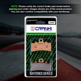 CRANK1 CB606 Sintered Front Brake Pads for Ultraviolette F77 LEGUNDARY Custom