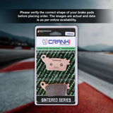CRANK1 CB634 Sintered Rear Brake Pads for Suzuki GSX-R1000 2009-2011 Motorcycle Brake Pads