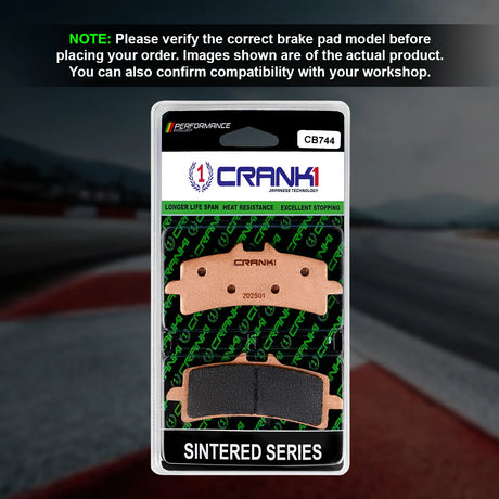 CRANK1 CB744 Sintered Front Brake Pads for Suzuki Hayabusa (2021 Onwards) | LEGUNDARY Custom