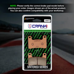 CRANK1 CB973 Sintered Front Brake Pads for Kawasaki Ninja 1000 (2020 Onwards) | LEGUNDARY Custom