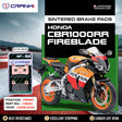 CRANK1 CB093 Sintered Front Brake Pads for Honda CBR1000RR Fireblade 2008-2013 Superbike