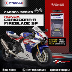 CRANK1 Carbon Brake Pads Rear For Honda CBR1000RR-R Fireblade SP 2021-2022 CFB634