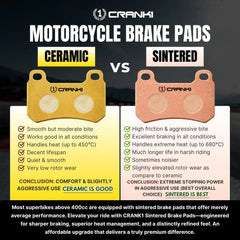 CRANK1 Sintered Front Brake Pads CB902 For Benelli TRK 502 2017 Onwards Motorcycle