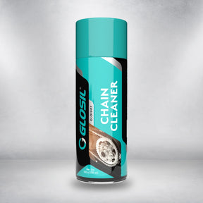 Glosil Bike Chain Cleaner Spray for motorcycles, available in 140ml and 500ml
