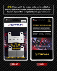 CRANK1 Carbon Brake Pads CFB427 Front for BMW S1000RR 2016-2018