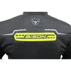 Bison ProGear Clavis Black Neon three-layer motorcycle riding jacket front view