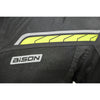 Bison ProGear Clavis Black Neon three-layer motorcycle riding jacket front view