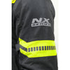Bison ProGear Clavis Black Neon three-layer motorcycle riding jacket front view