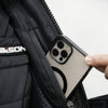 Bison ProGear Clavis Black Neon three-layer motorcycle riding jacket front view