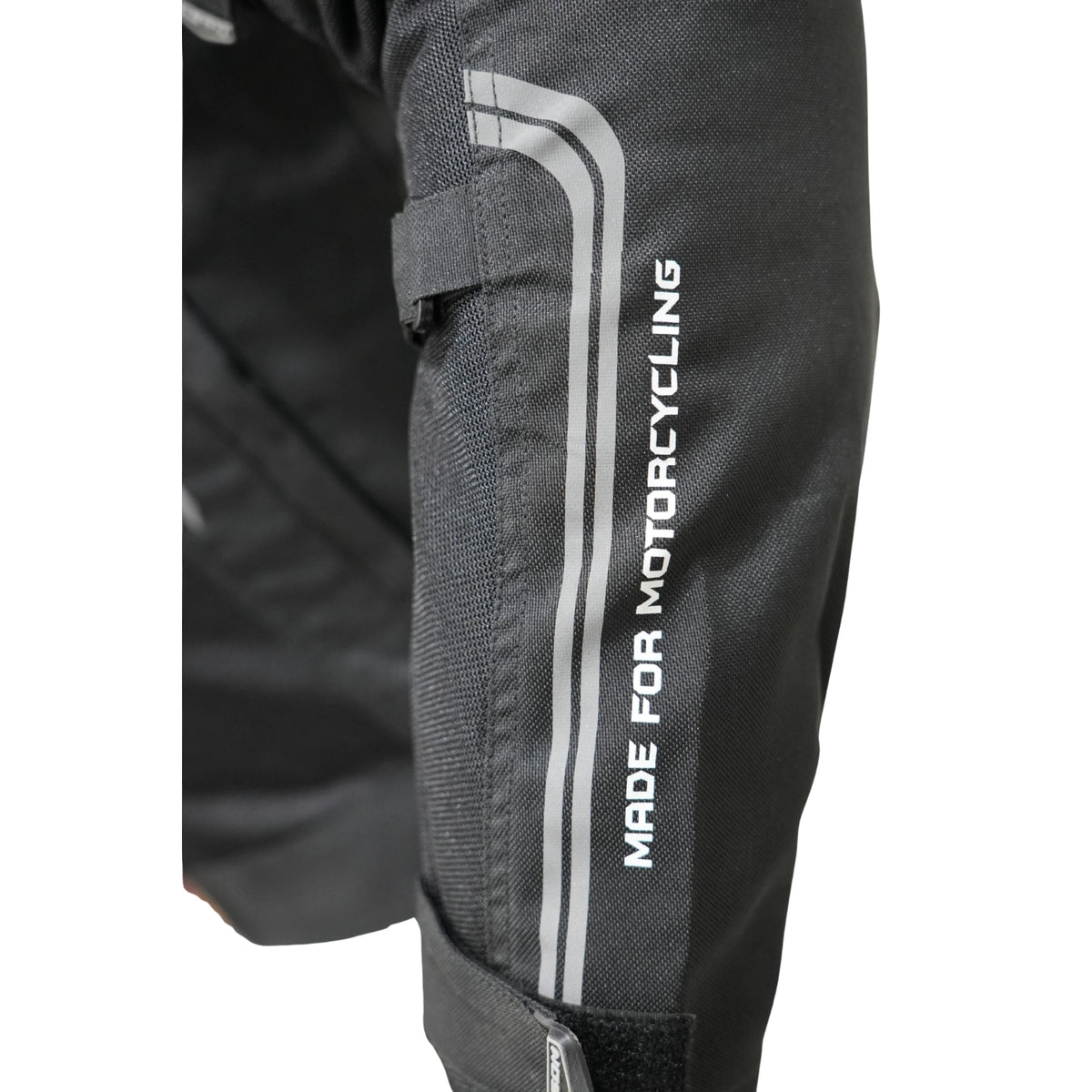 Bison ProGear Clavis Black Neon three-layer motorcycle riding jacket front view