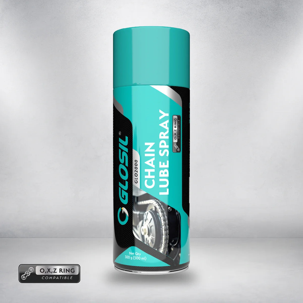 Glosil Bike Chain Lube Spray motorcycle chain lubricant available in 150ml and 500ml
