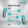 Glosil motorcycle chain cleaner 140ml and chain lube 150ml combo pack
