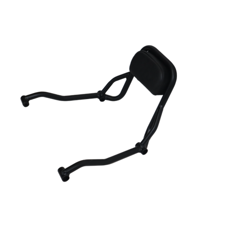 Motocare CNC backrest installed on Honda CB350RS motorcycle