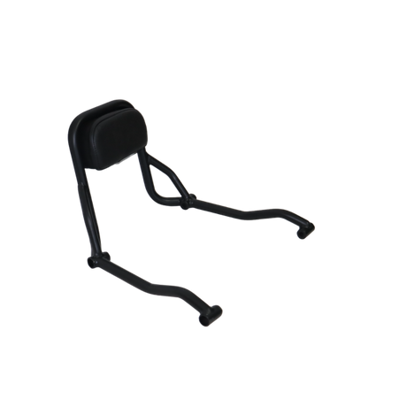 Motocare CNC backrest installed on Honda CB350RS motorcycle