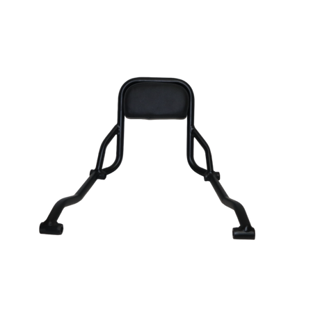 Motocare CNC backrest installed on Honda CB350RS motorcycle