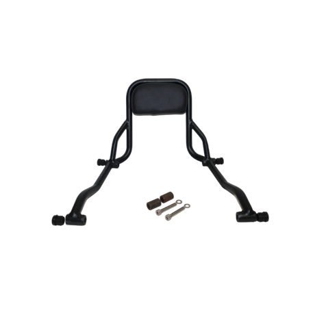 Motocare CNC backrest installed on Honda CB350RS motorcycle