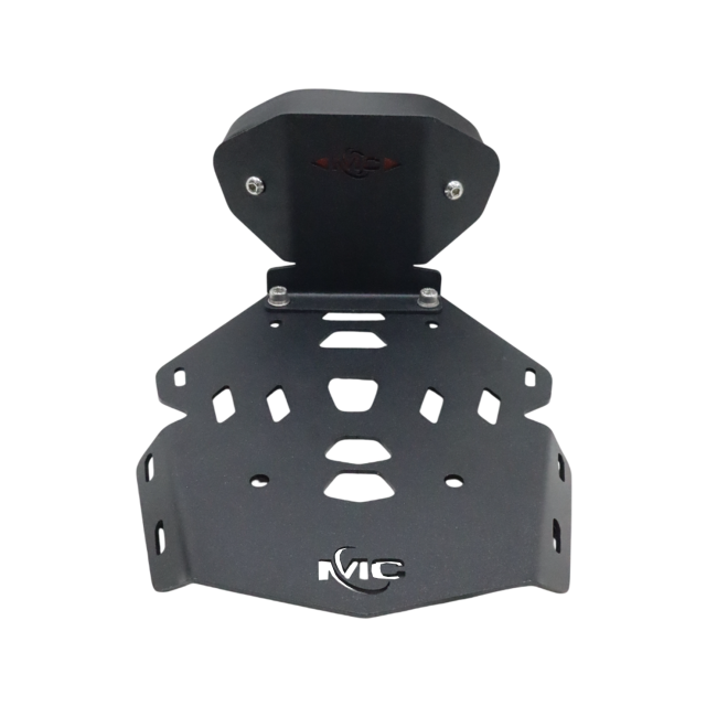 MotoCare CNC Carrier with Backrest for TVS Apache RTX 300 Rear Luggage Rack