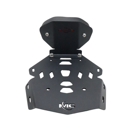 MotoCare CNC Carrier with Backrest for TVS Apache RTX 300 Rear Luggage Rack