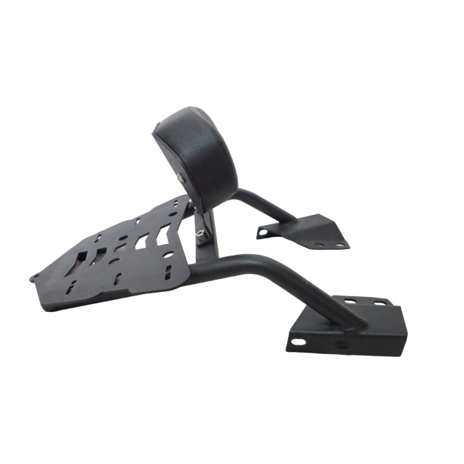 Motocare CNC Carrier Plate with Backrest for Yamaha FZS 25