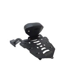 Motocare CNC Carrier Plate with Backrest for Yamaha FZS 25