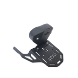 Yezdi Scrambler backrest with carrier plate installed