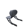 Yezdi Scrambler backrest with carrier plate installed