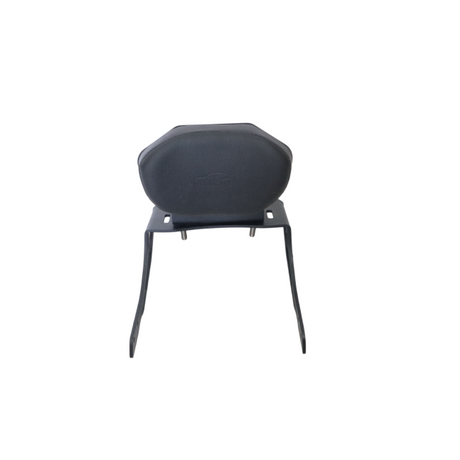 Yezdi Scrambler backrest with carrier plate installed