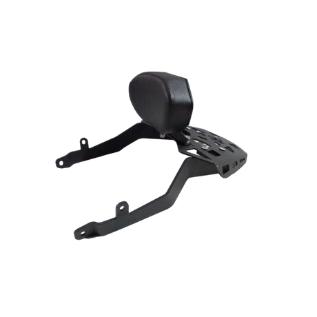MotoCare CNC carrier plate with backrest for TVS Apache RTR 310