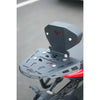 MotoCare CNC backrest carrier for Bajaj Pulsar NS400Z with luggage plate and passenger support