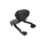 MotoCare CNC backrest carrier for Bajaj Pulsar NS400Z with luggage plate and passenger support