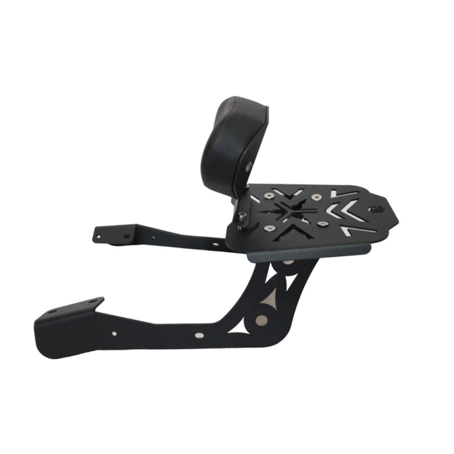 Motocare CNC Carrier Plate with Backrest for Yamaha FZ-X