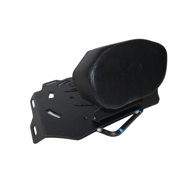 MotoCare CNC carrier plate with backrest for Royal Enfield Himalayan 450