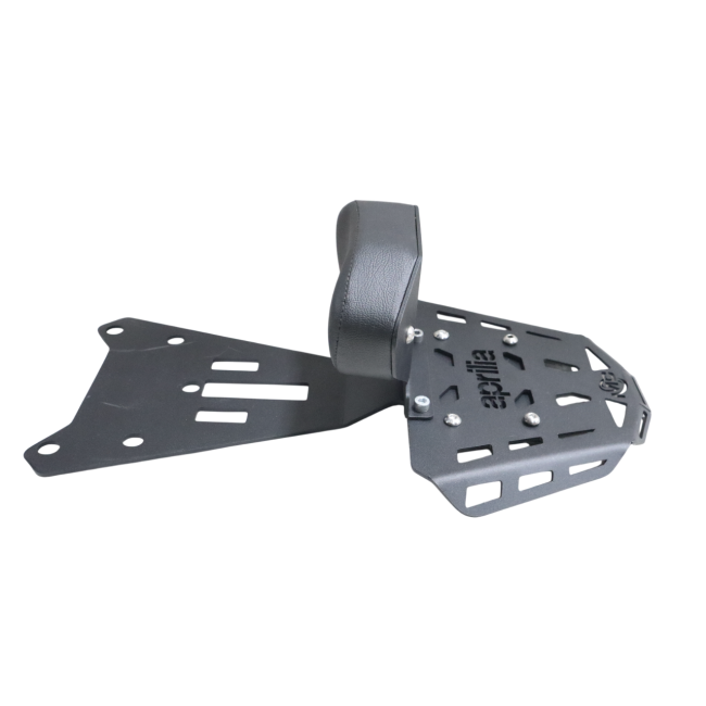 MotoCare CNC carrier with backrest for Aprilia RS 457
